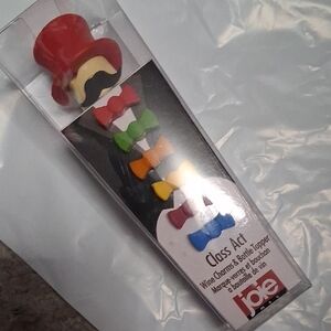 Joie Class Act Wine Charms & Bottle Topper Set